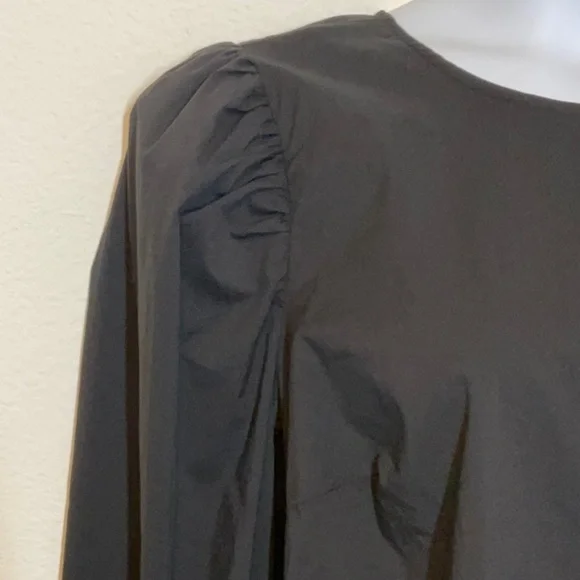 ELOQUII Long Sleeve Blouse Top Black Size 18 - Picture 2 of 9